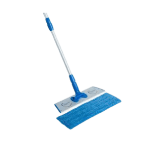 ask cindy shop large microfiber mopping system with handle-pad base and blue mopping pad