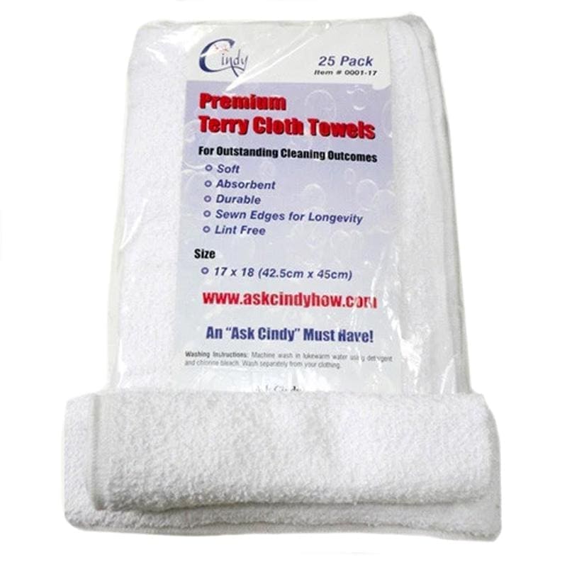 Ask Cindy Shop: white terry cloth towels