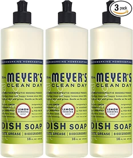 Ask Cindy Shop, 3 bottles of Meyer's dish soap