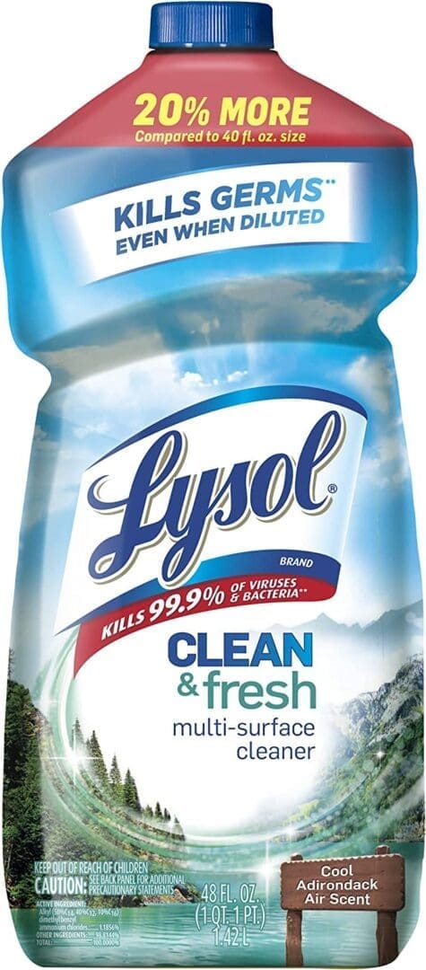 Ask Cindy Shop: a bottle of Lysol clean & fresh